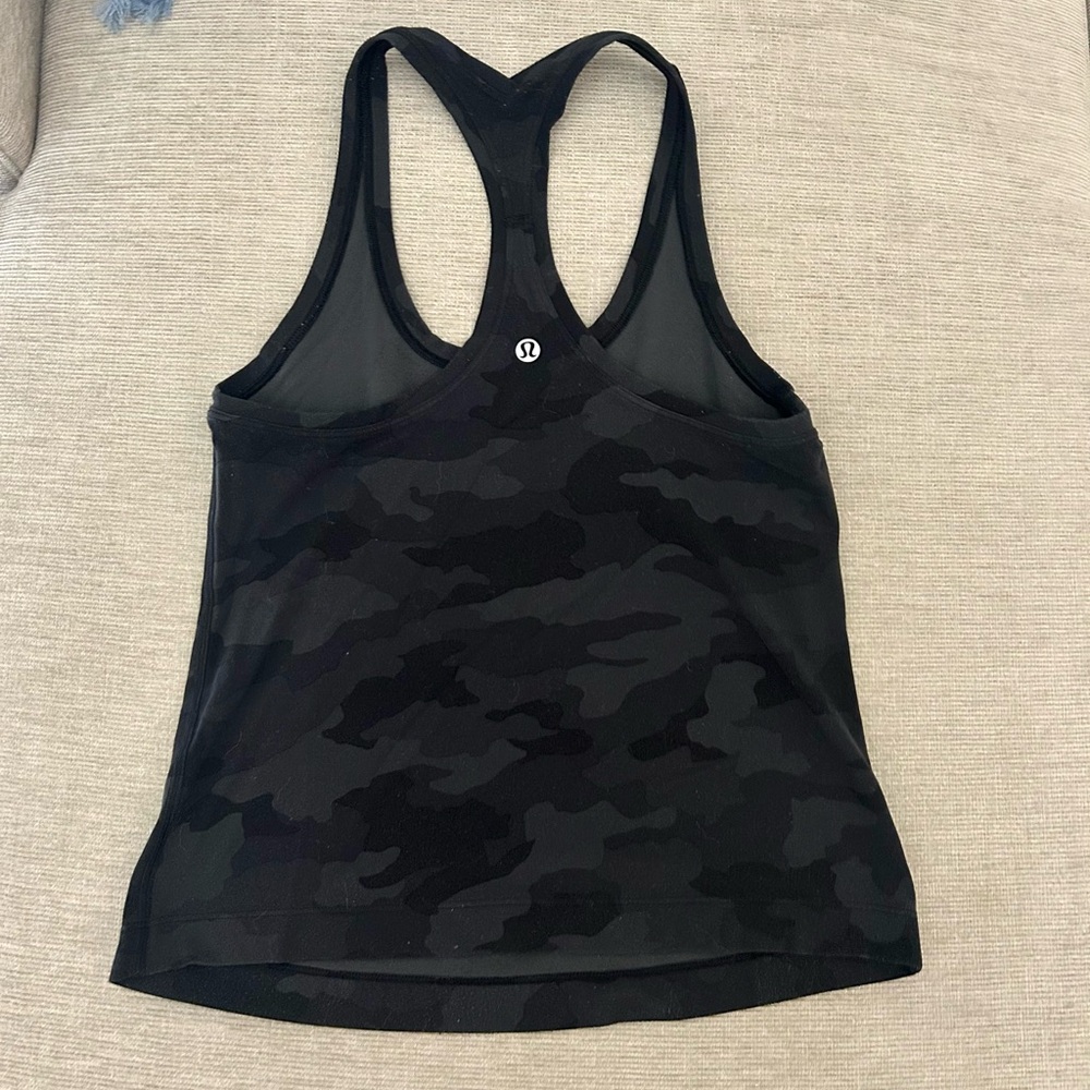 lululemon athletica Black Camo Tank Top